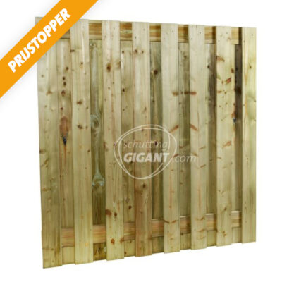 Scherm 17 planks (15+2) - Grenen