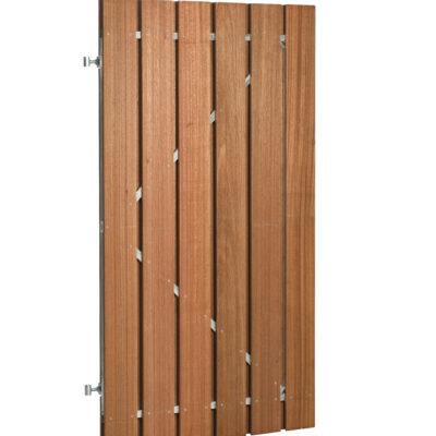 Poort 90 x 180 cm compleet (doorgang 90x200) - Hardhout