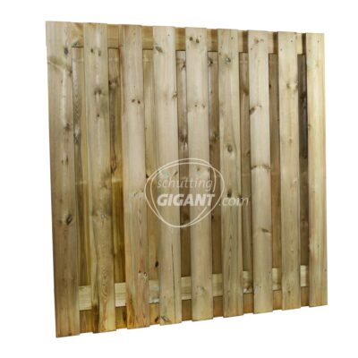 Scherm 19 planks (17+2) - Grenen
