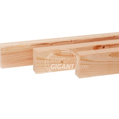 Bovenbalk met (2st) afwerklat voor sleufsysteem (per 2m) - Red Class Wood