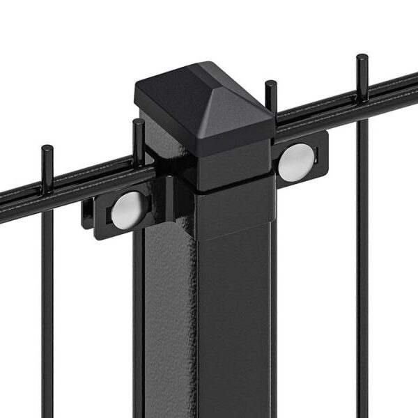 Deluxe Paal 6 x 4 cm - Zwart