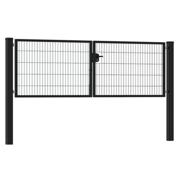 Dubbele poort - 300 cm breed - Antraciet