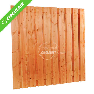 circulair red class wood 21 planks schutting tuingscherm