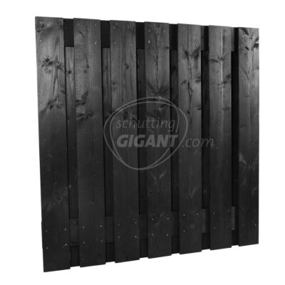 zwart 15 planks schuttingscherm tuinscherm